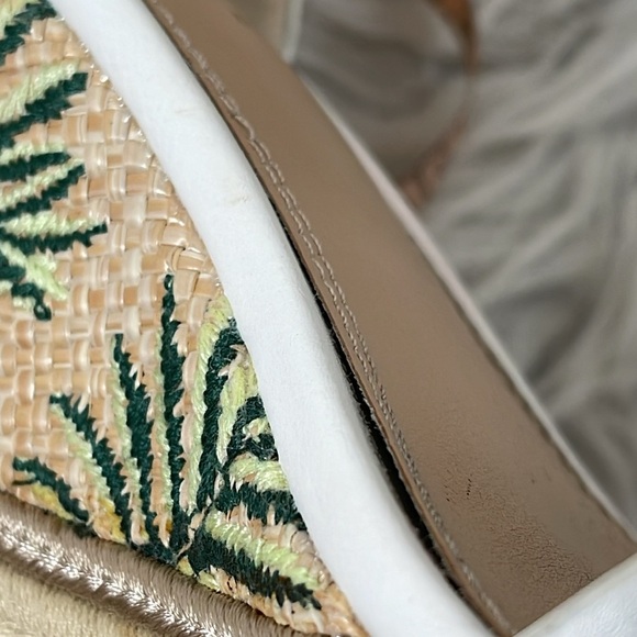 Kelly & Katie Wedge Sandal Devyn Style Tropical Palm Tree Women’s Size 8.5 - Picture 12 of 12